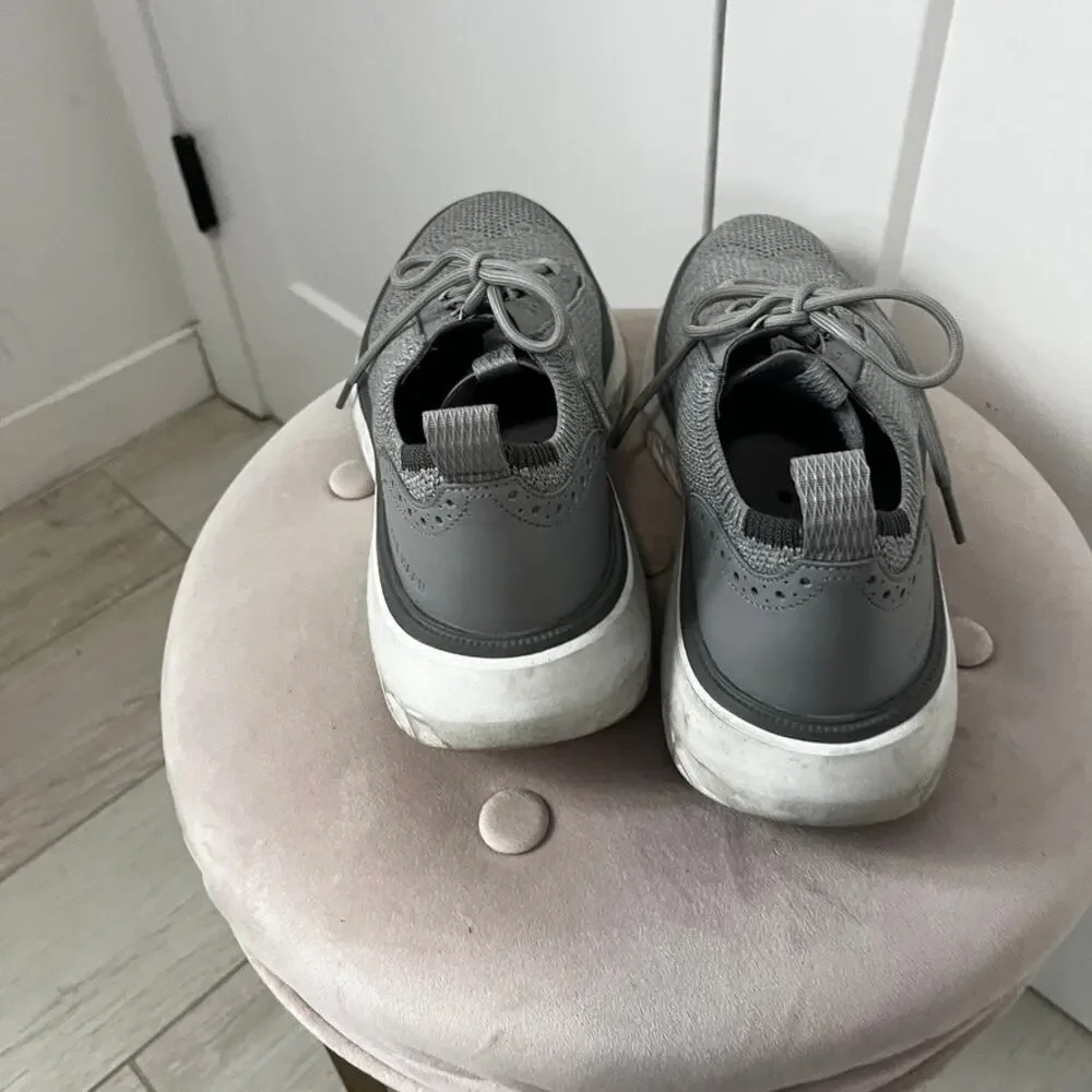 Cole Haan Men's 2.ZERØGRAND Stitchlit Gray Oxford Sneakers Size 10.5